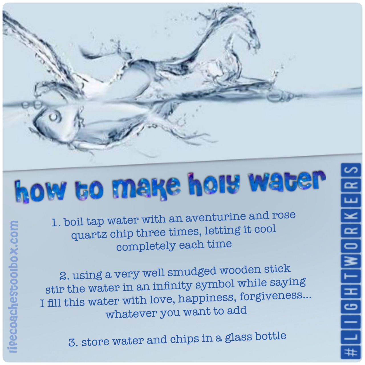 How to make holy water for lightworkers